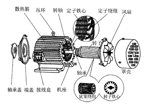 三相異步電動(dòng)機(jī)的六種分類方法及具體分類。